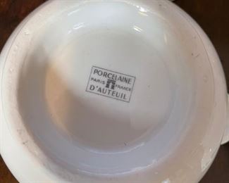5pc D'Auteuil France Bowls 2.75x5.5x6.5in HxWxD