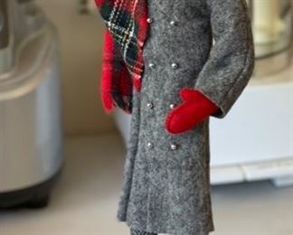 Simpich Character Dolls Christmas Caroler Lantern Man 14in H