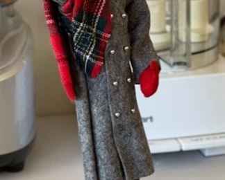 Simpich Character Dolls Christmas Caroler Lantern Man 14in H