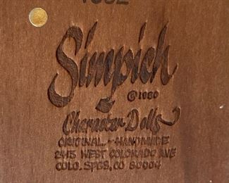 Simpich Character Dolls Christmas Caroler Lantern Man 14in H