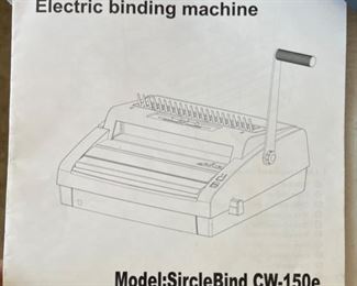 Sircle SircleBind CW-150e Electric Binding Machine 8x16x16in HxWxD