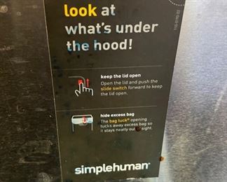 Simple Human Garbage Can 26x19.5x10in HxWxD