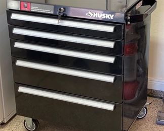 Husky 26in 5-Drawer Tool Chest Cabinet 34x30x20in HxWxD