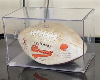 *Signed* Charles White #25 Cleveland Browns Football 7.5x7.5x12in HxWxD