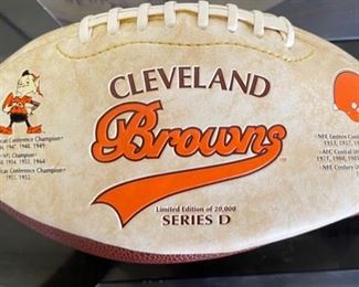 *Signed* Charles White #25 Cleveland Browns Football 7.5x7.5x12in HxWxD