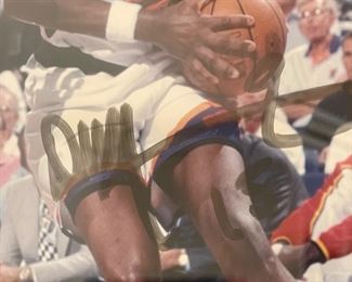 *Signed* Danny Manning Photo Framed 26x23in