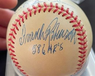 *Signed* Baseball Frank Robinson 586 HR Len Coleman