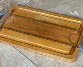 Art Deco Meat Board 25x13in