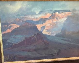 *Original* Painting Grand Canyon View Ralph Love 20 x 24