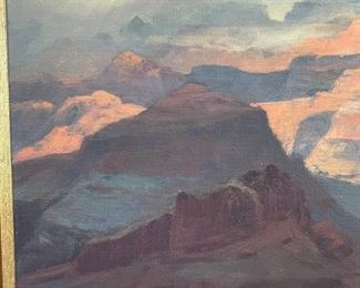 *Original* Painting Grand Canyon View Ralph Love 20 x 24