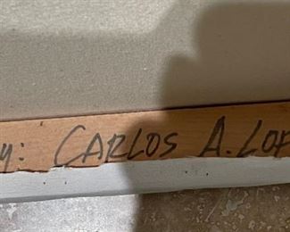 Field Workers Textured Painting Carlos Lopez 42 x 42