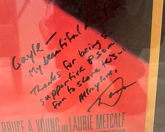 *Signed* Blink Poster Madeleine Stowe Poster AS-IS Frame 46 x 41