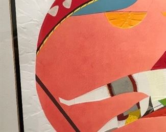 *Signed* Max Papart Oval Acrobat Lithograph 42 x 54