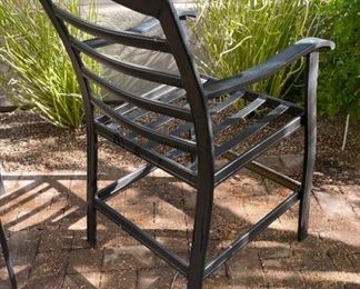 4pc Outdoor Patio Counter Height Chairs 47 x 27 x 27 Seat height 25 inches HxWxD