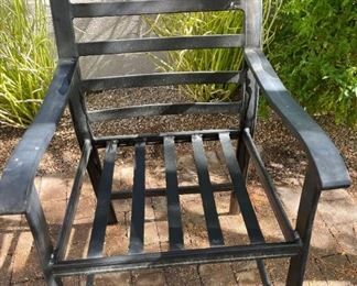 4pc Outdoor Patio Counter Height Chairs 47 x 27 x 27 Seat height 25 inches HxWxD