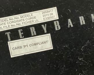 2pc Pottery Barn Mercury Glass Table Lamps PAIR 29x17in