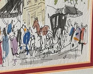 Central Park South Barker Print 12 x 14