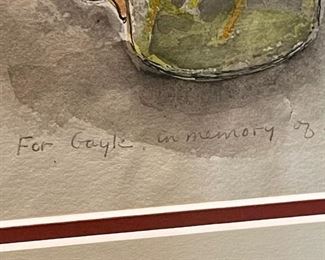 Flower Pot Watercolor 13.5 x 13.5