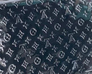 Louis Vuitton black Vernis monogram satchel purse 14in. X 11.25in.