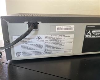 Go Video DV1040 Combo DVD MP3 VCR VHS Player Recorder Progressive Scan. 17in. X 10in. X 3in