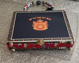 Vintage cigar box purse 10in. X 8.5in.