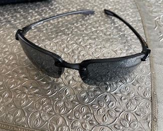 Maui Jim Ho’okipa MJ-407-02 MJ Sport Brn Polarized Black Rimless Sunglasses N/A