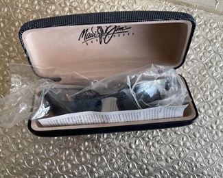 Maui Jim Ho’okipa MJ-407-02 MJ Sport Brn Polarized Black Rimless Sunglasses N/A