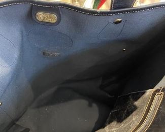 Gucci black GG monogram tote bag 13in. X 4in. X 15.5in.