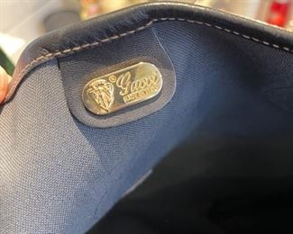 Gucci black GG monogram tote bag 13in. X 4in. X 15.5in.