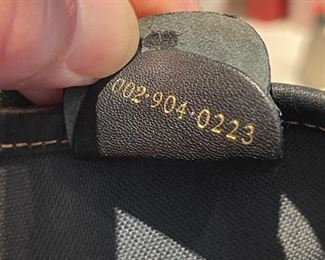 Gucci black GG monogram tote bag 13in. X 4in. X 15.5in.