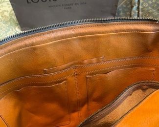 LOUIS VUITTON Porte-Documents Voyage Monogram Briefcase Damage At Zipper As/IS 16 x 4 x 12