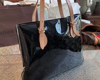 Louis Vuitton Tote Bag M91004 Houston black Vernis 15.5 x 4 x 12