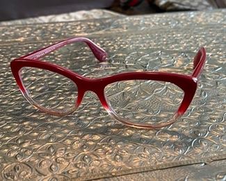 Authentic Prada VPR 03Q Rx Eyeglasses FRAMES  PDO-1O1 Red Fade 54[]18-140 C490