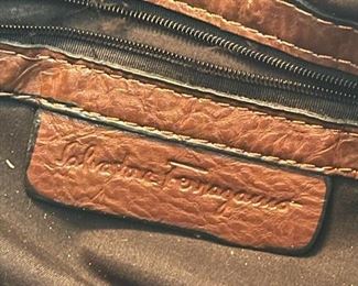 Salvador Ferragamo brown leather purse 18 x 5.5 x 14