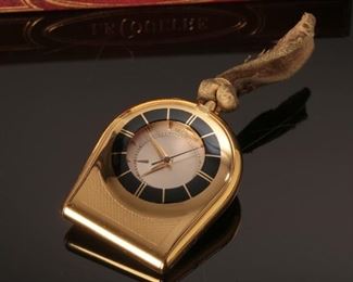 Jaeger LeCoultre Memovox K814 Sub Mini Travel Alarm Clock Watch in Box Clock: 37x46mm