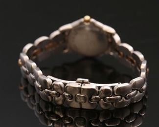 Bertolucci Ladies Watch Diamond, 14kt Gold & Stainless Steel Vir Mini Two-Tone White MOP Dial 083 49 A 7