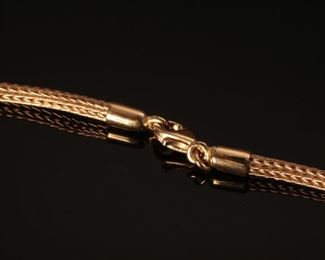 14K Yellow Gold 18” Charm Necklace 18 inch with varying sized charms