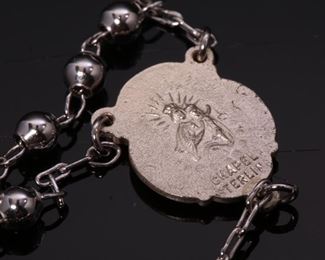 Forstner Sterling Silver Rosary 16 inches