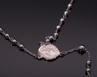 Forstner Sterling Silver Rosary 16 inches