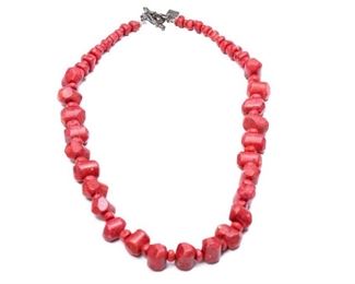 Silpada Graduated Coral Necklace 19 inches
