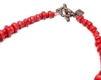 Silpada Graduated Coral Necklace 19 inches