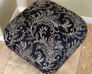 #2 Botanical Pattern Footrest Ottoman	17x21x21in	HxWxD

