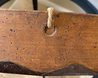 Primitive Flour Sifter Sieve End Table	23in H x 33in Diameter	
