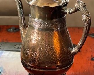 4pc Simpson Hall Miller & Co Tea Pot Set	Lg Teapot: 13x9x5in	
