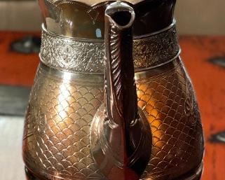 4pc Simpson Hall Miller & Co Tea Pot Set	Lg Teapot: 13x9x5in	
