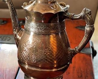 4pc Simpson Hall Miller & Co Tea Pot Set	Lg Teapot: 13x9x5in	
