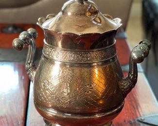 4pc Simpson Hall Miller & Co Tea Pot Set	Lg Teapot: 13x9x5in	
