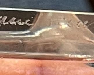 Lalique France Crystal Elephant Figurine Paperweight Trunk Up 11801	6.25 x 4x6in	
