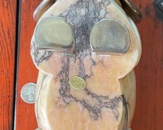 Italian Carved Stone & Cast Metal Elephant	6x4x12in	HxWxD
