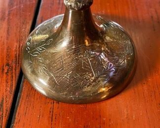 #1 Large Engraved Chalice Goblet Cup	10in H x 5.5in Diameter	
